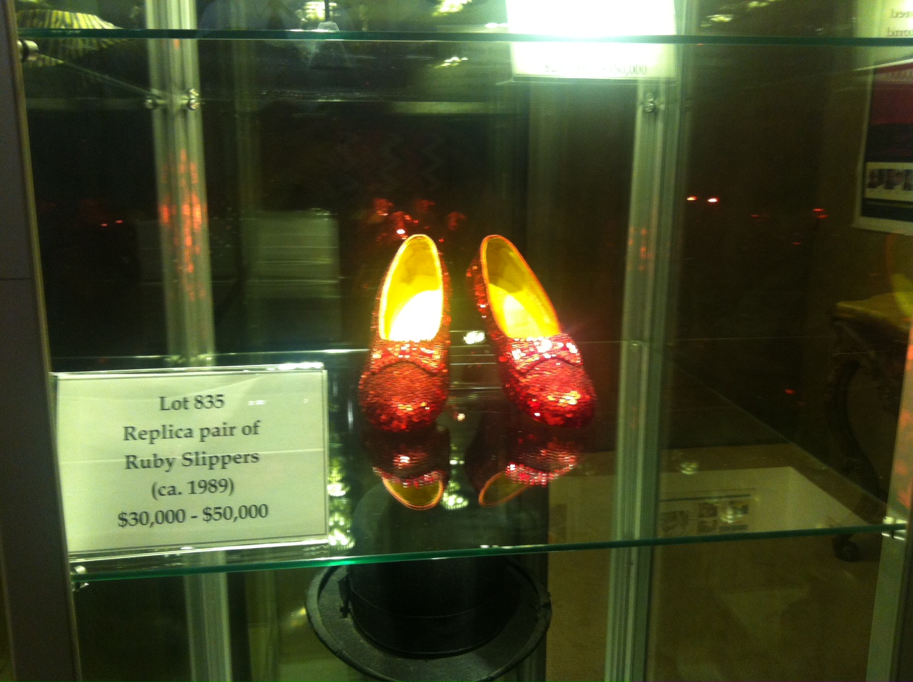 Replica pair of Ruby Red Slippers from the Wizard of Oz