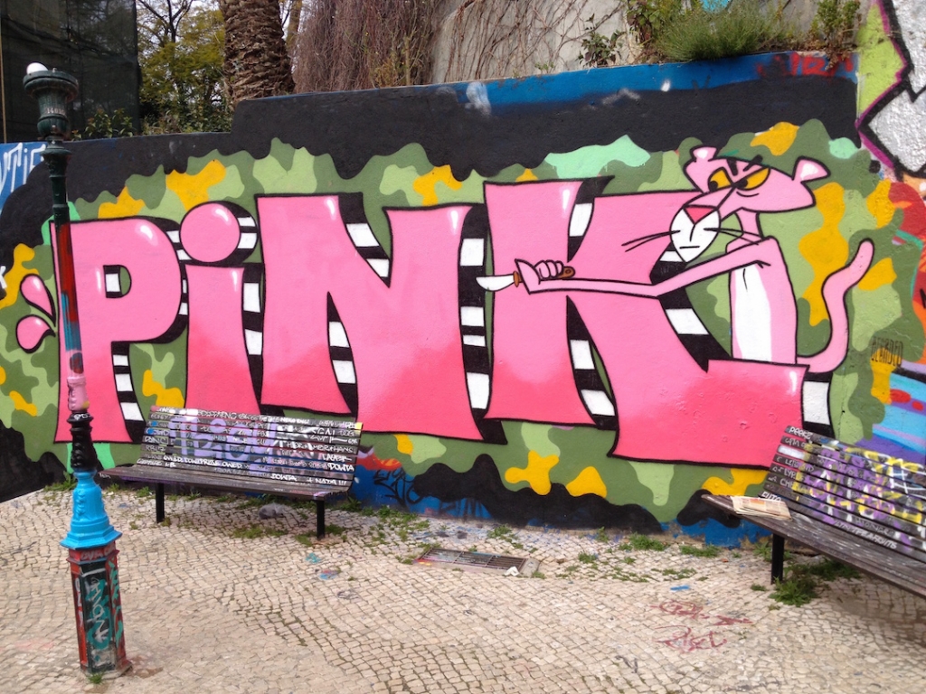 Graffiti-Art-Lisbon-Pink-Panther