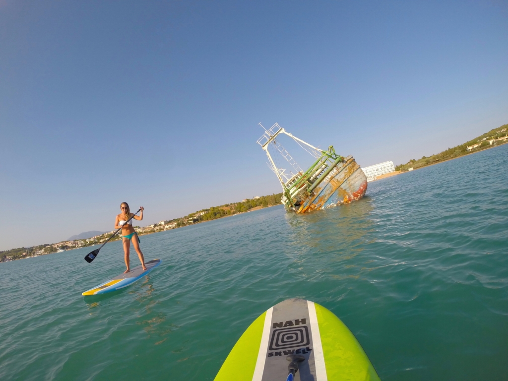 Paddleboarding-Nikki-Beach-Porto-Heli