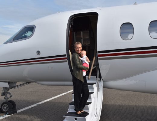 My Baby Girls' First Flight