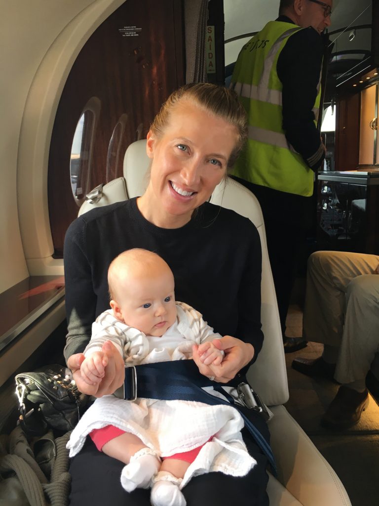 My Baby Girls' First Flight