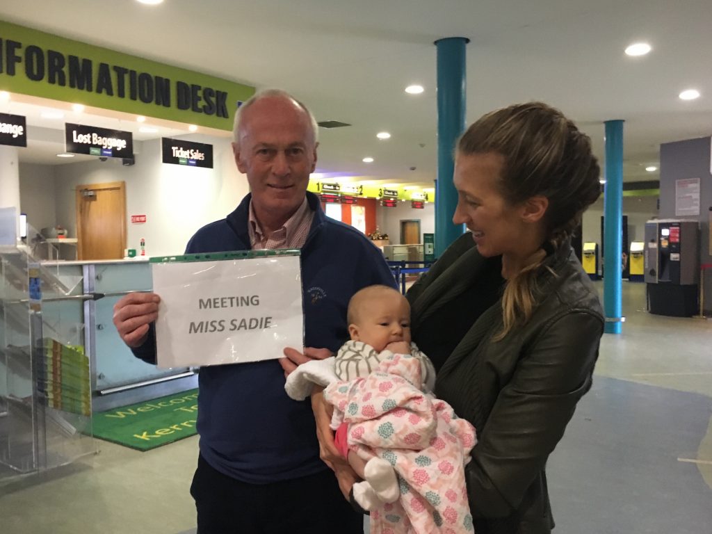 My Baby Girls' First Flight